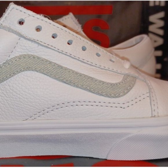 Vans x Men\'s 9/Women\'s 10.5 USPS Old Skool White Denim (leather) VN0A5KRFJZ81 main image 9
